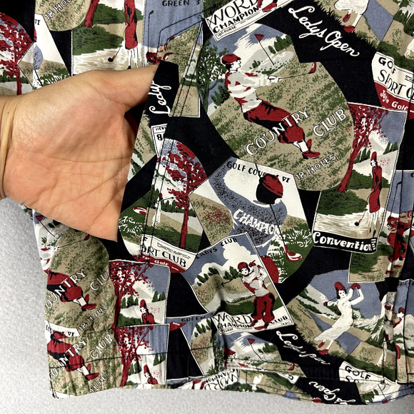 Vintage Tail Golf Bomber Jacket Womens Small Full Zip Allover Print USA Made - Picture 5 of 15